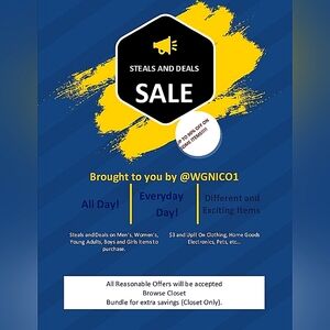 Like this post for exciting new steals and deals